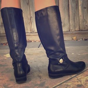 Genuine leather Tom Hilfiger riding boots 8.5